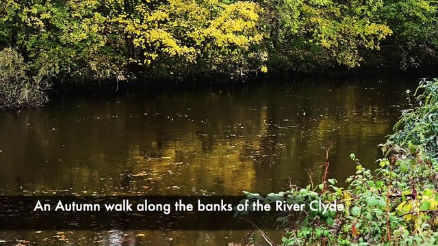 An Autumn walk along the River Clyde in Glasgow