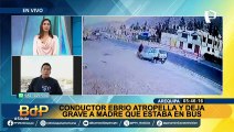 Conductor atropella y deja grave a mujer que esperaba bus en Arequipa