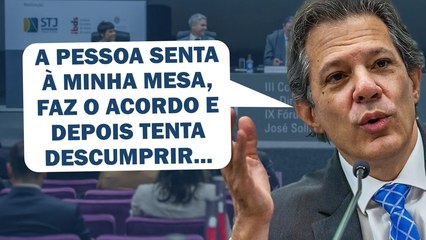 "SUJEITO AGE COMO SE O ACORDO NÃO TIVESSE OCORRIDO", DESABAFOU HADDAD EM EVENTO DO STJ | Cortes 247