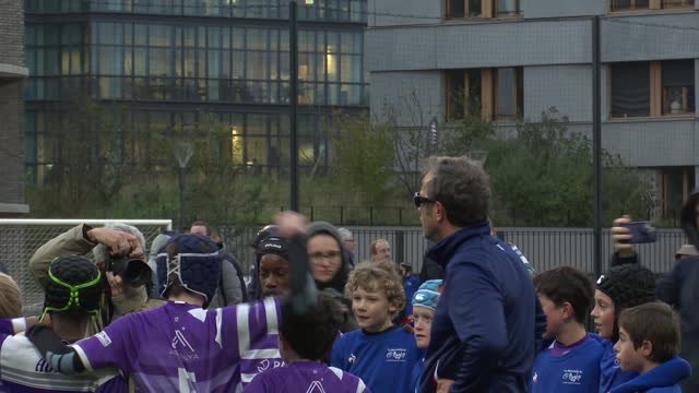 Bleus - Galthié a partagé un entraînement avec les enfants du PUC