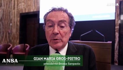 Gros-Pietro: "L'economia cresca con obiettivi etici"