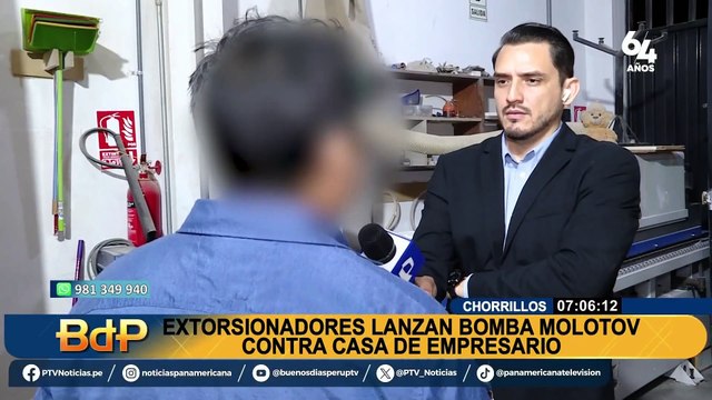 Chorrillos: extorsionadores lanzan bomba molotov contra vivienda de empresario