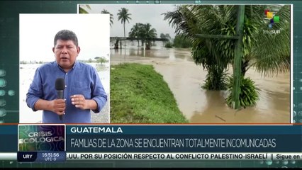 Guatemala: Desbordamiento del río Chixoy mantiene colapsadas las carreteras