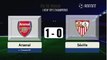 Résumé Arsenal - Séville Buts et stats de match Ligue des champions