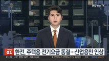 한전, 주택용 전기요금 동결…산업용만 인상