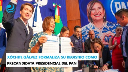 Xóchitl Gálvez formaliza su registro como precandidata presidencial del PAN