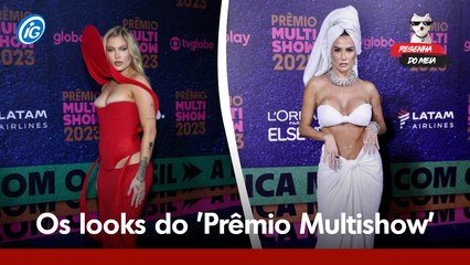 Os looks dos famosos no Prêmio Multishow