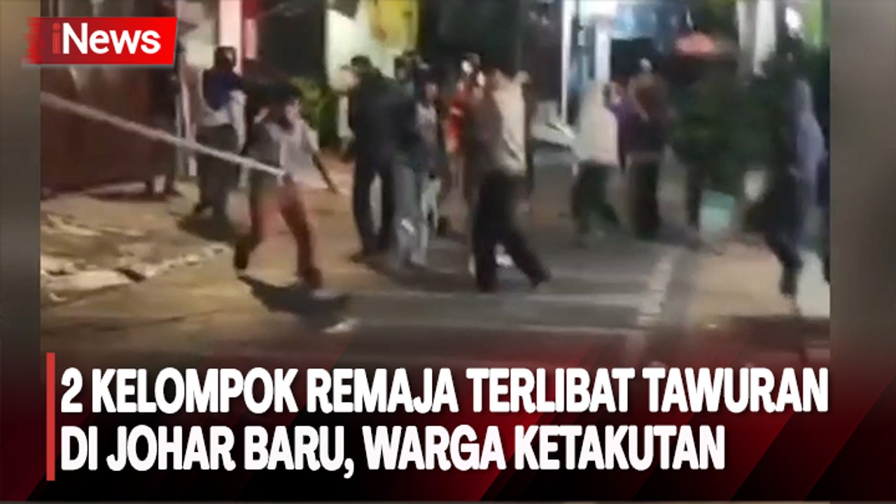 2 Kelompok Remaja Terlibat Tawuran di Johar Baru, Warga Ketakutan