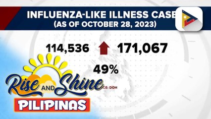 Kaso ng influenza-like illness sa bansa, pumalo sa higit 171K ngayong taon
