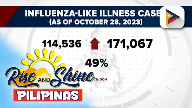 Kaso ng influenza-like illness sa bansa, pumalo sa higit 171K ngayong taon