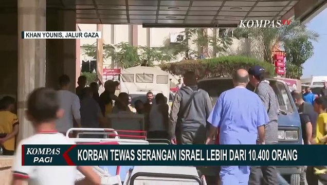 Warga Gaza Jalan Kaki Bawa Korban Luka dan Tewas ke Rumah Sakit di Khan Younis