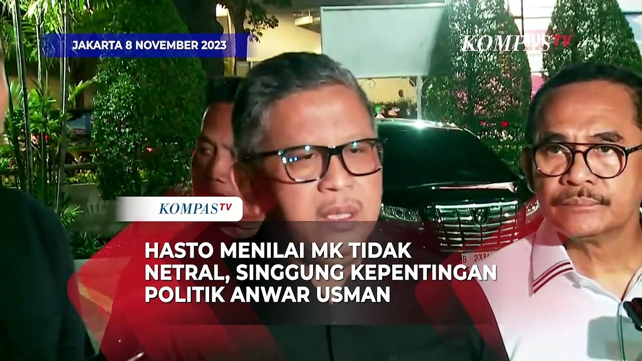 Sekjen PDIP Hasto Menilai MK Tidak Netral, Singgung Kepentingan Politik Anwar Usman