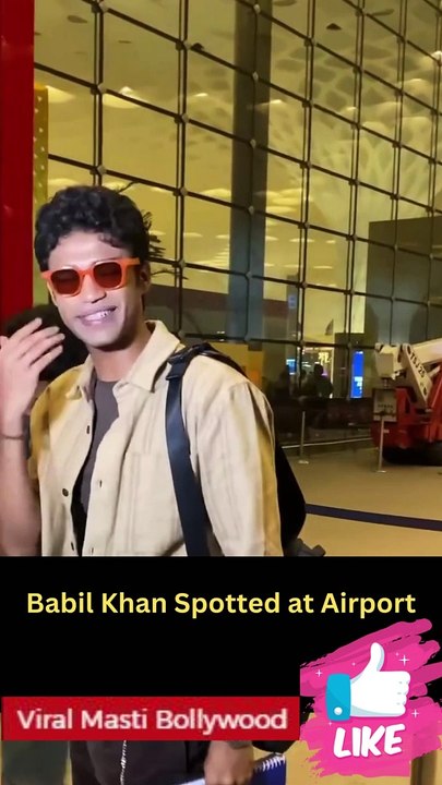 Babil Khan Spotted at Airport