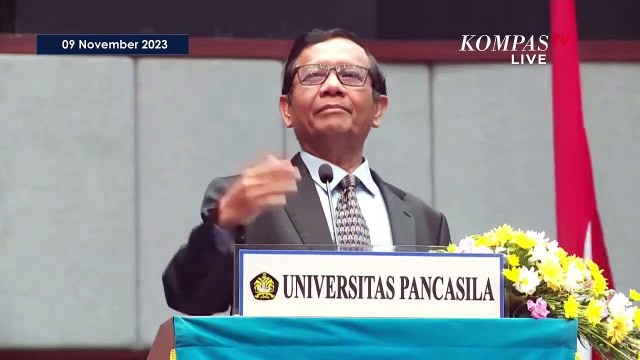 [FULL] Pidato Mahfud MD di Dies Natalis ke-57 Universitas Pancasila, Cerdas Otak Mulia Watak