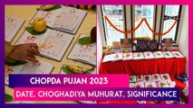 Chopda Pujan 2023: Date, Choghadiya Muhurat, Significance Of Gujarati Celebration Of Diwali Festival