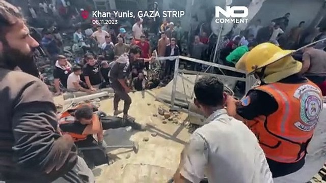 شاهد: فلسطينيون في خان يونس يبحثون عن أحبائهم وسط الركام الذي خلّفه القصف الإسرائيلي