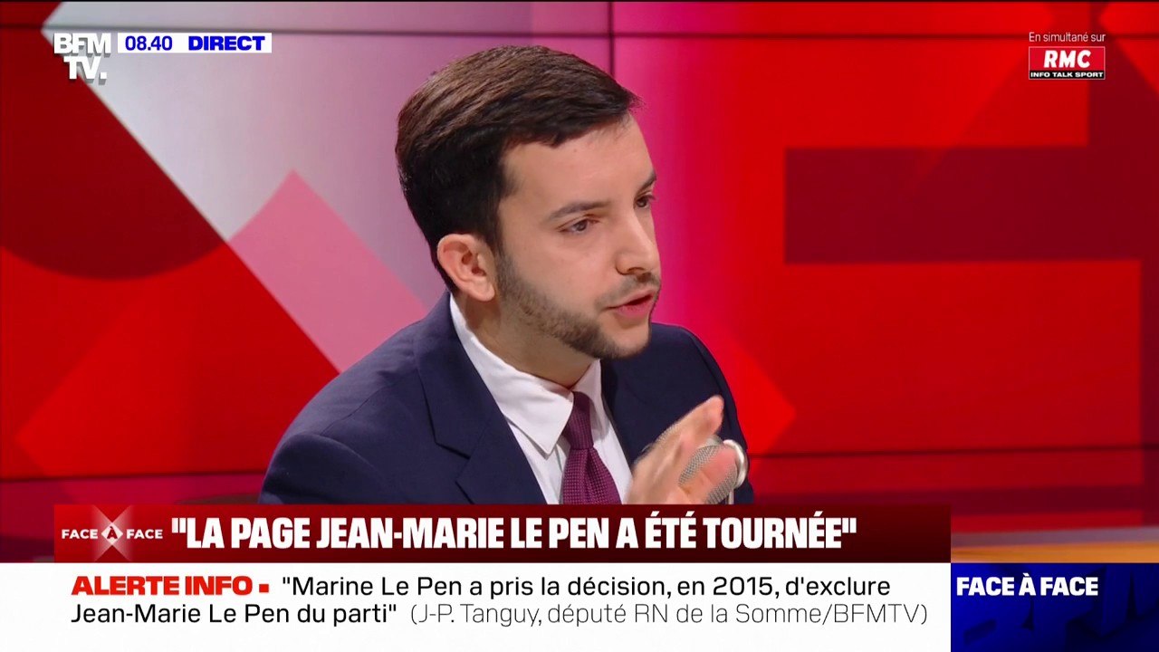 Antisémitisme: "Personne n'a défendu Jean-Marie Le Pen" affirme Jean-Philippe Tanguy