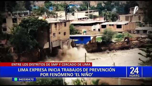 Lima Expresa refuerza el talud de Zarumilla por Fenómeno El Niño