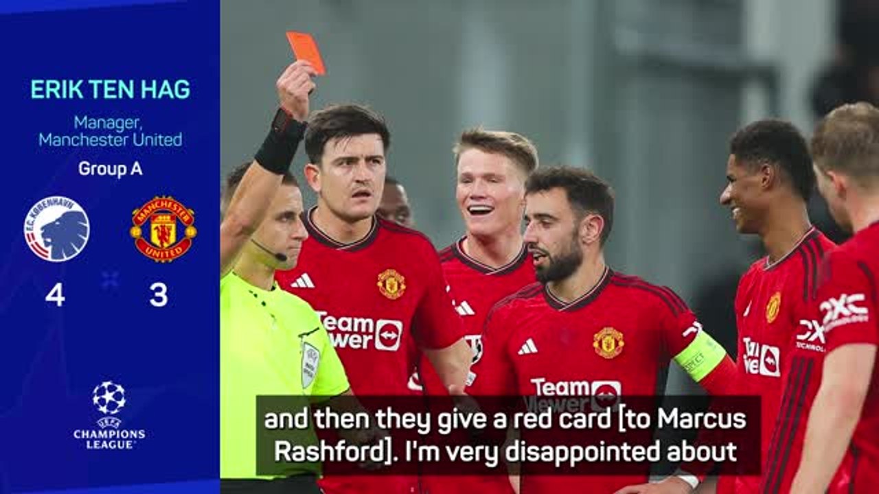 Freeze frame on Rashford red card makes it look worse - ten Hag