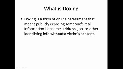 what is doxing in cyber security