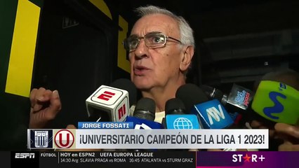 Jorge Fossati se pronuncia por el triunfo de la 'U' ante Alianza Lima