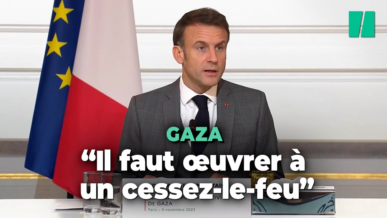 Emmanuel Macron appelle à « œuvrer à un cessez-le-feu »