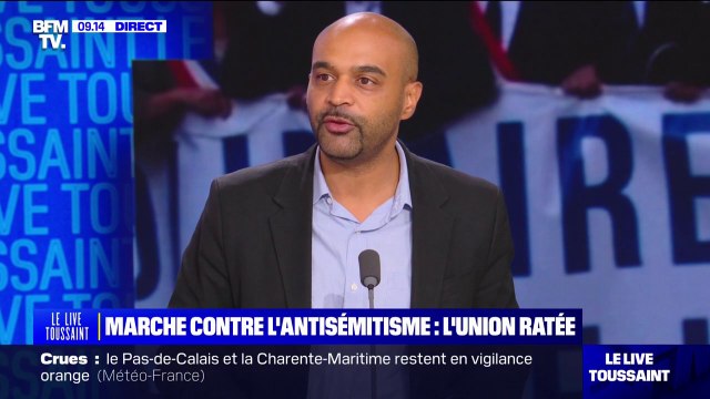 Marche contre l'antisémitisme: Dominique Sopo (SOS Racisme) affirme que l'initiative est louable mais demande au RN de s'effacer