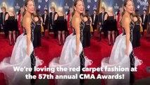 Red carpet fashion at the 57th annual CMA Awards
