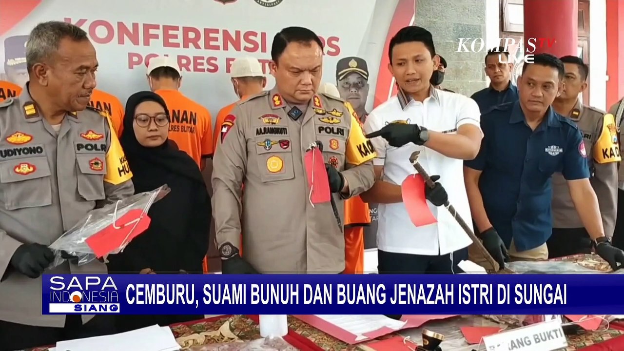Motif Cemburu, Suami di Blitar Bunuh dan Buang Jenazah Istri ke Sungai