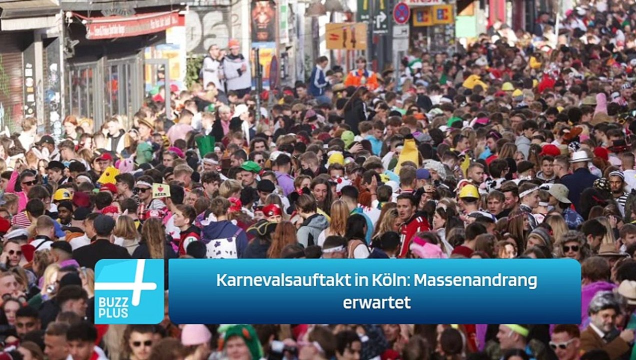 Karnevalsauftakt in Köln: Massenandrang erwartet
