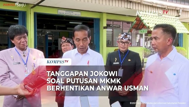 Tanggapan Jokowi soal Putusan MKMK Berhentikan Anwar Usman