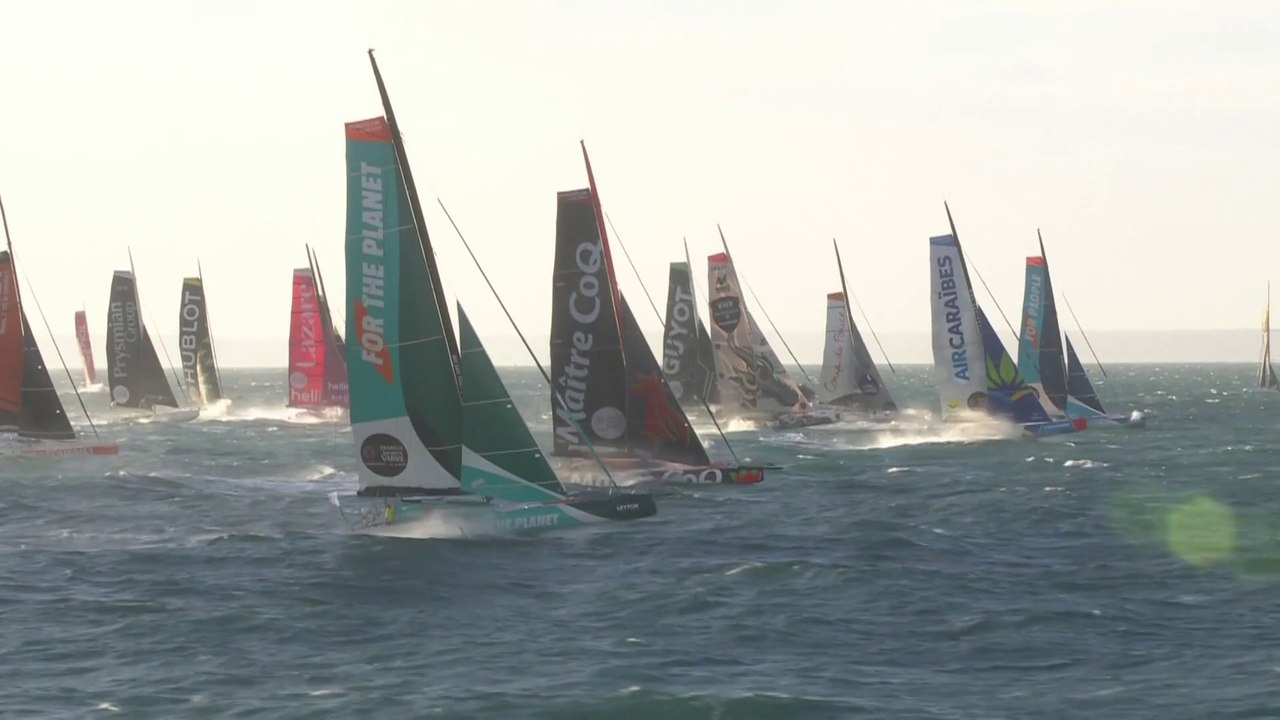 Transat Jacques Vabre Normandie Le Havre 2023 : MARDI 07112023 FEED DEPART EN MER IMOCA
