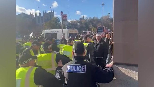 Far-right counter protesters arrested as biggest pro-Palestine demonstrations take place