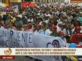 Representantes del CLAP entregan su adhesión al CNE en defensa del Esequibo