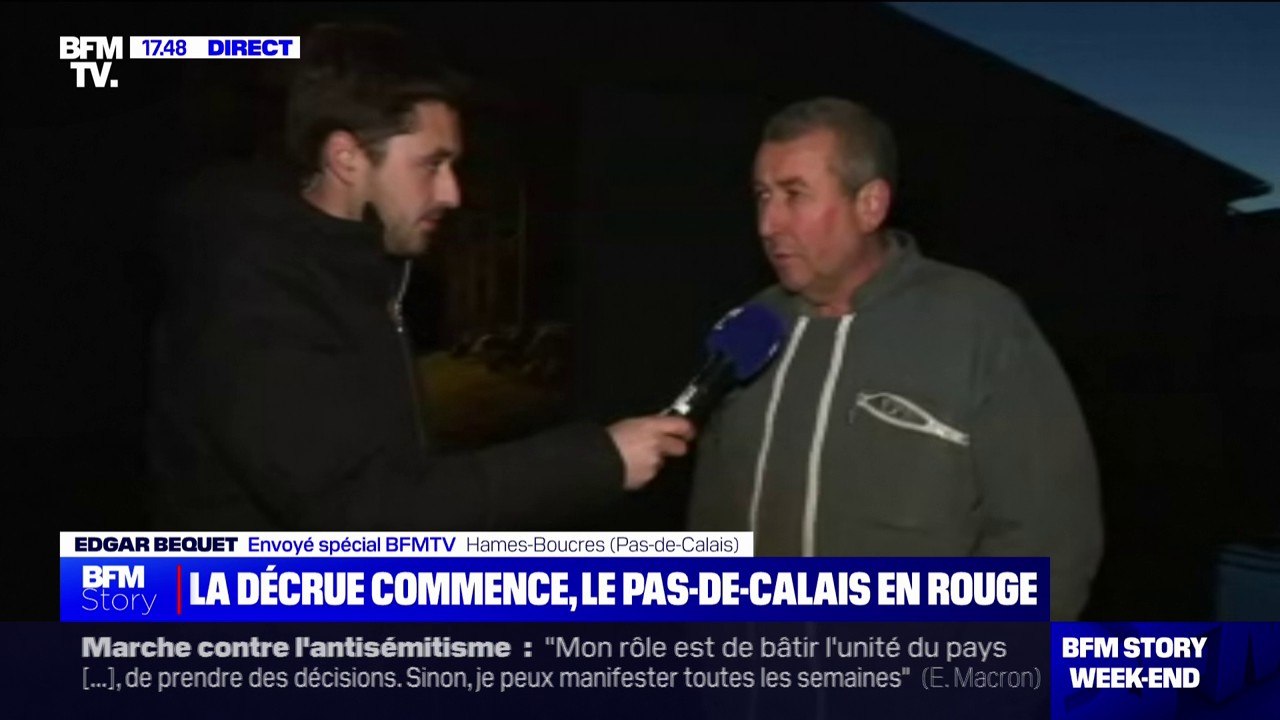 Décrue dans le Pas-de-Calais: "On essaie de limiter la casse au niveau de notre élevage", témoigne cet exploitant agricole