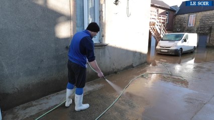 Saint-Etienne-au-Mont dans le Pas-de-Calais submergé par la crue de la Liane