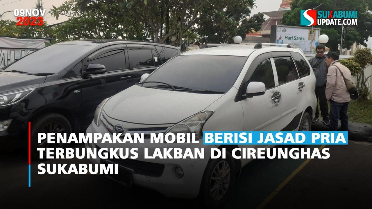 Penampakan Mobil Berisi Jasad Pria Terbungkus Lakban di Cireunghas Sukabumi