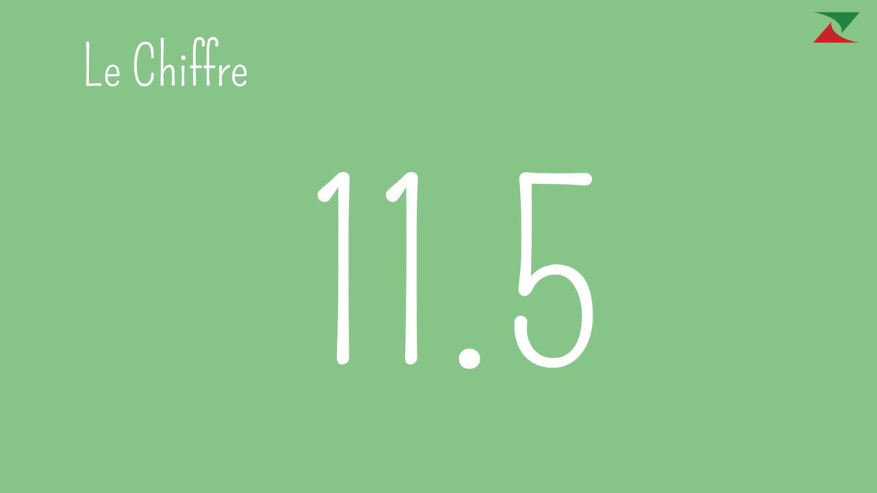 LE CHIFFRE : 11,5