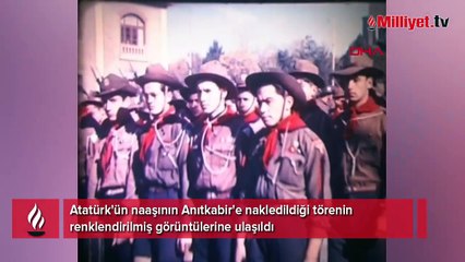 Atatürk'ün naaşının yeni görüntüleri ortaya çıktı! İtalyanlar renklendirdi