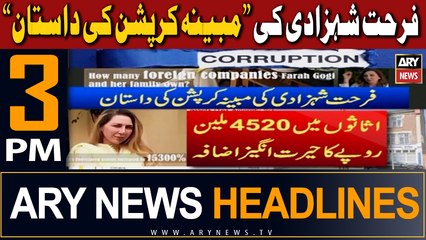 ARY News 3 PM Headlines 9th November 2023 |  