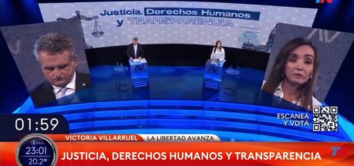 Villarruel enrostra a Rossi las causas de corrupción en el gobierno kirchnerista