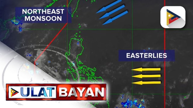 Amihan, nakaaapekto sa extreme northern Luzon habang easterlies naman sa Southern Luzon, Visayas...