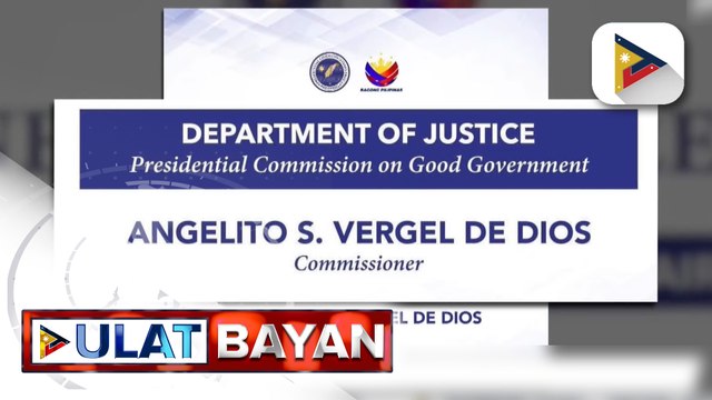Dating MMDA Exec. Dir. Angelito Vergel de Dios, itinalaga bilang commissioner ng PCGG