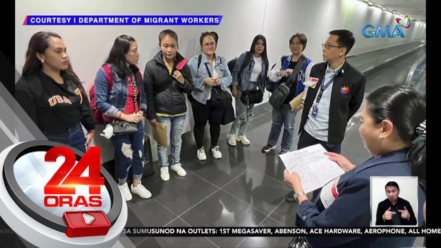 9 na OFW na lumikas mula sa Lebanon at 2 mula sa West Bank, dumating na sa bansa; makakatanggap ng mga tulong | 24 Oras