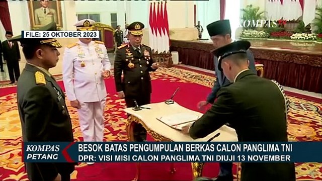 DPR Ungkap Visi Misi Calon Tunggal Panglima, Jenderal Agus Subiyanto TNI Diuji 13 November