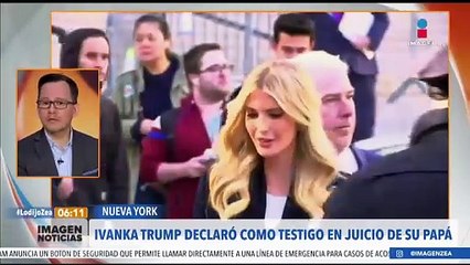 Ivanka Trump declaró como testigo en el juicio de su padre