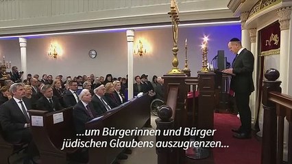 Scholz: Ausgrenzung und Hass gegen Juden "eine Schande"