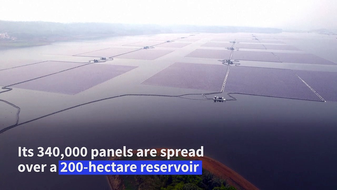 Indonesia inaugurates Southeast Asia's largest floating solar farm