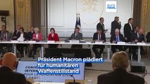Nahost-Konferenz in Paris: Macron fordert Israel zu humanitärer Waffenruhe in Gaza auf