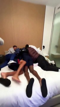 Les joueurs du PSG fêtent la première convocation de Zaïre-Emery chez les Bleus